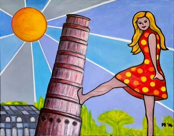 Bij de Toren van Pisa