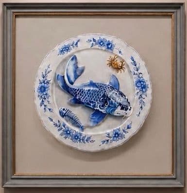 Delftsblauwe koi