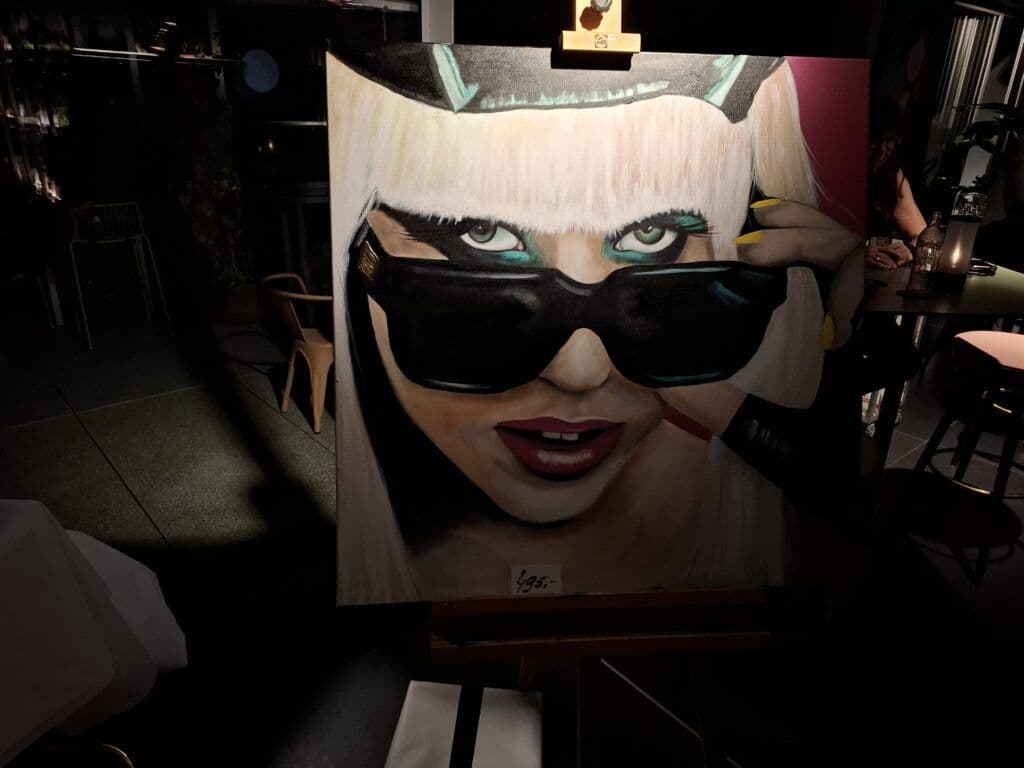 Live Painting with Mia Van der Moolen @Jaz in the City Vienna