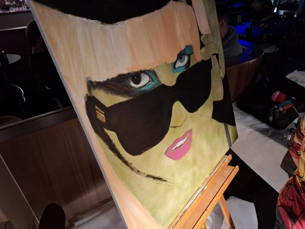 Live Painting with Mia Van der Moolen @Jaz in the City Vienna