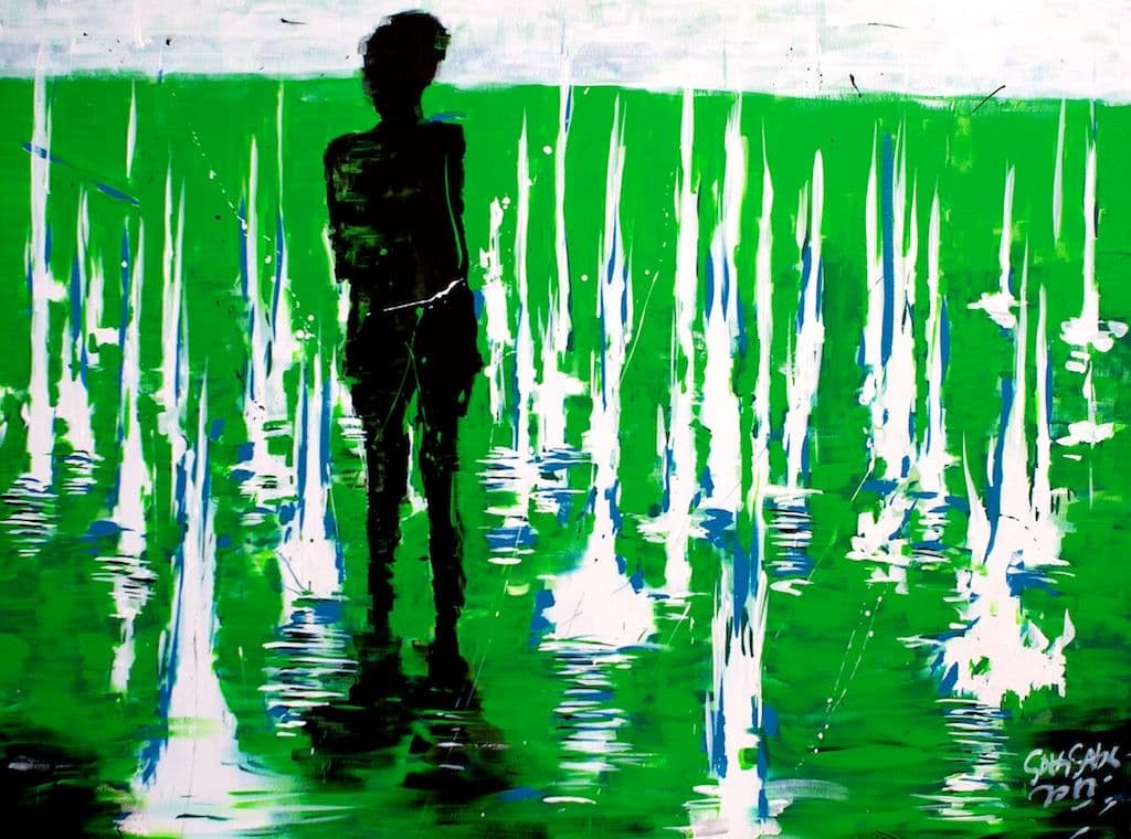 Girl in greenlight